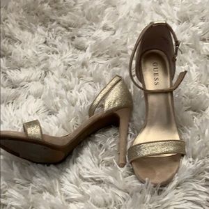 Gold Guess Heels